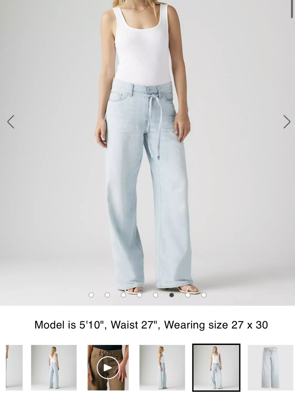 Xl Baggy Straight Linen+ Denim Women's Jeans
